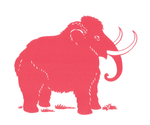 Wooly Mammoth - Paper Cut picture